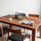 シキファニチア SIKI FURNITURE トレ ダイニングテーブル ウォールナット無垢材 W150cm ブラウン ナチュラル モダン デザイン ■