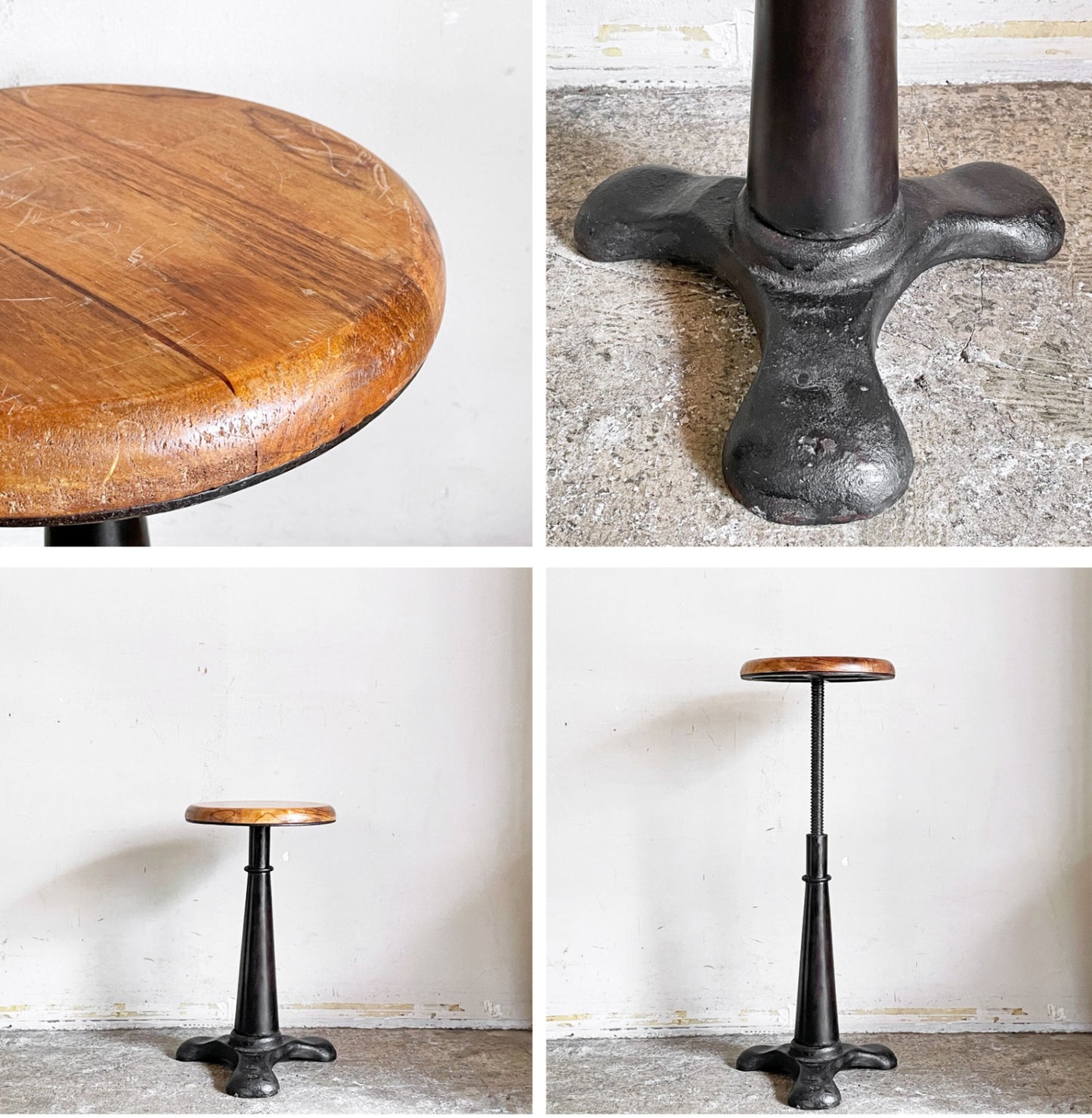 ジャーナルスタンダードファニチャー j.s.F ギデル GUIDEL アジャストスツール ADJUST STOOL インダストリアル ビンテージスタイル 廃番 A ■