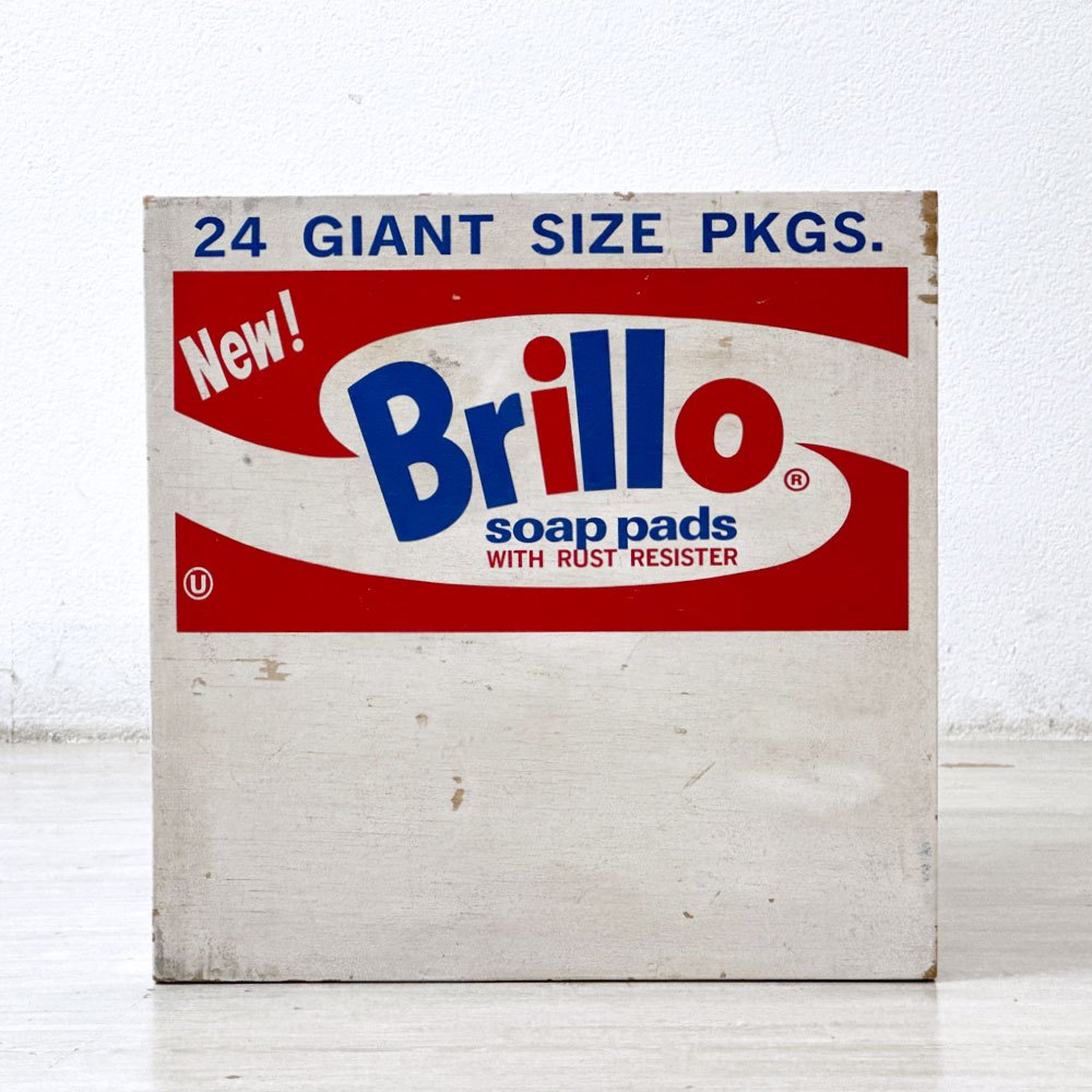 ブリロボックス Brillo Box アンディーウォーホル デザイン 公式レプリカ作品 1990年代 W45cm ●