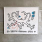 キース・ヘリング Keith Haring 1986 アートポスター 額装品 ビンテージ♪