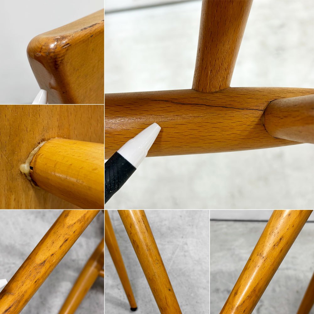 イデー IDEE FORME 1950 スタッキングチェア ダイニングチェア 80's ビンテージ 英国スタイル ●