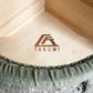 匠工芸 TAKUMI マッシュルーム スツール ハイスツール SSサイズ ホワイトアッシュ材 グリーン 旭川家具 C ■