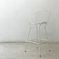 ノル Knoll Counter Height Stool カウンター ハイスツール ワイヤーチェア ホワイト ハリー・ベルトイア ミッドセンチュリー シートパッド付き ビンテージ ●