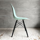 ハーマンミラー HermanMiller サイドシェルチェア ドゥエルレッグ DSW アクアスカイ × エボニー ポリプロピレン製 イームズ ミッドセンチュリー ♪
