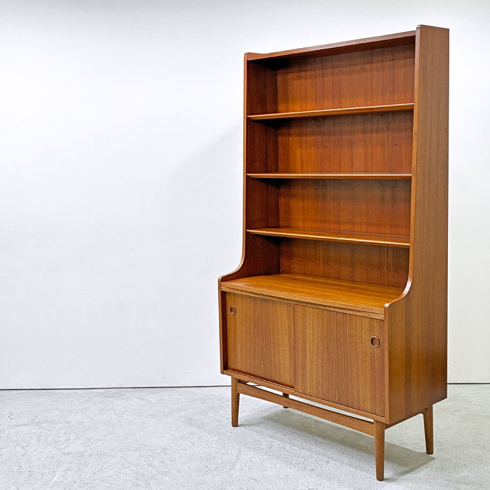 ボーンホルムス・モーベルファブリック Bornholms Mobelfabrik チーク材 ブックシェルフ #335-87 キャビネット デンマーク ヨハネス・ソース Johannes Sorth 1965年 ビンテージ ●