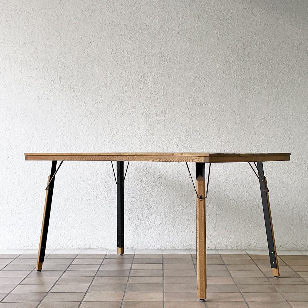 クラッシュゲート CRASH GATE イージーライフ EASY LIFE ミース MEATH ダイニングテーブル No.6脚 W135cm オーク材 参考価格10,6700円 ◇