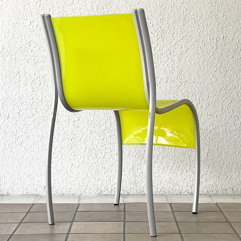 カルテル Kartell FPE chair スタッキングチェア ダイニングチェア アルミ ポリプロピレン グリーン ロンアラッド イタリアモダン 廃番 ◇