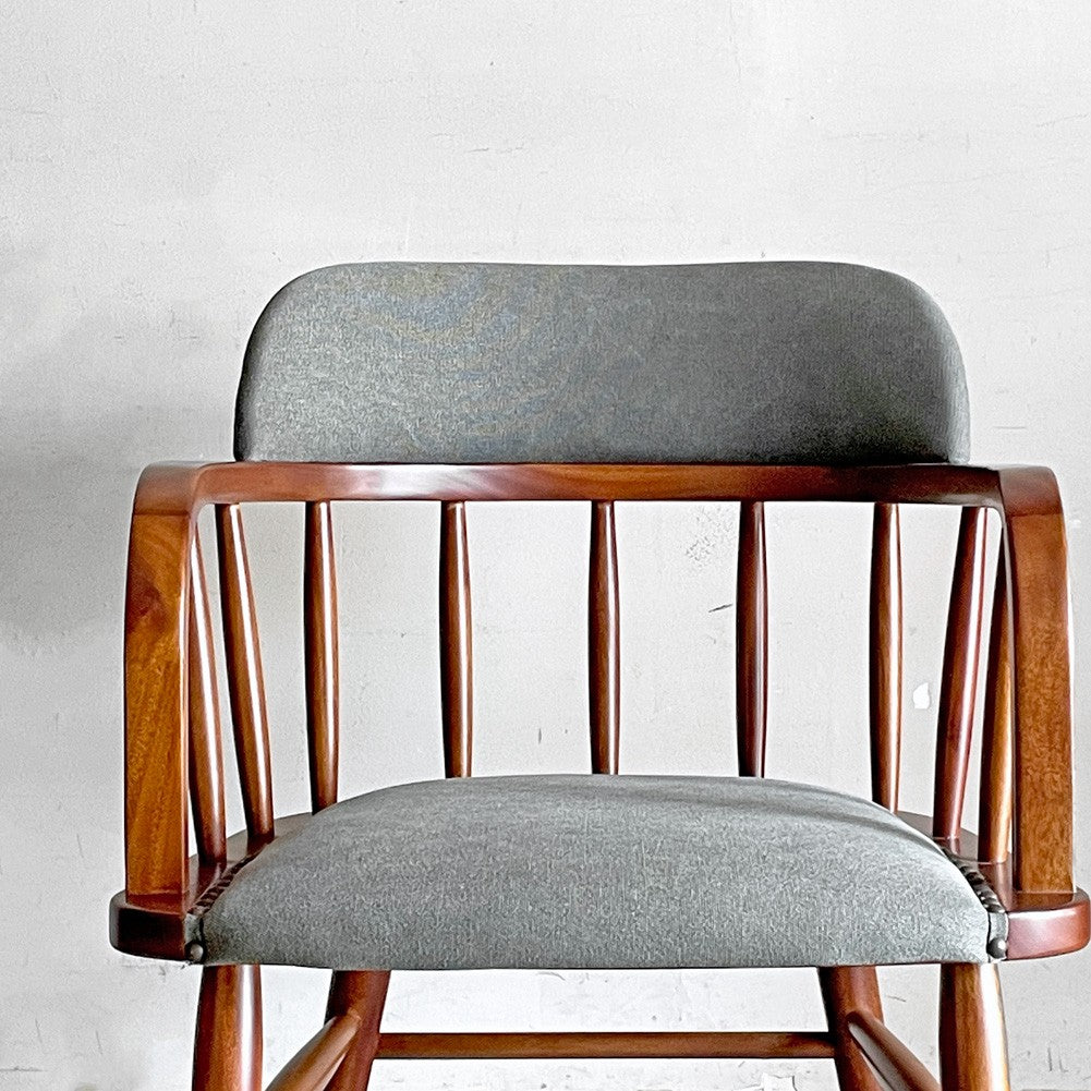 アクメファニチャー ACME Furniture オークス アーム チェア OAKS ARM CHAIR カーキ ファブリック 鋲打ち USビンテージスタイル ■
