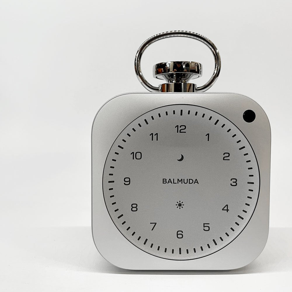 バルミューダ BALMUDA ザ・クロック The Clock 置時計 完品 アルミニウム アラーム機能 タイマー機能 定価￥59.400- ★