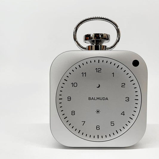 バルミューダ BALMUDA ザ・クロック The Clock 置時計 完品 アルミニウム アラーム機能 タイマー機能 定価￥59.400- ★