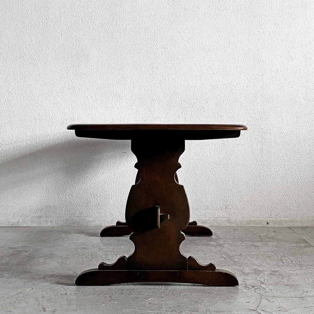 アーコール Ercol オールドコロニアル リフェクトリーテーブル ダイニングテーブル エルム無垢材 英国 UKビンテージ 〓