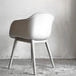 ムート Muuto ファイバー アームチェア ウッドベース FIBER ARM CHAIR WOOD BASE ファイバーシェル グレー オーク材 北欧モダン 定価￥84,700- ■