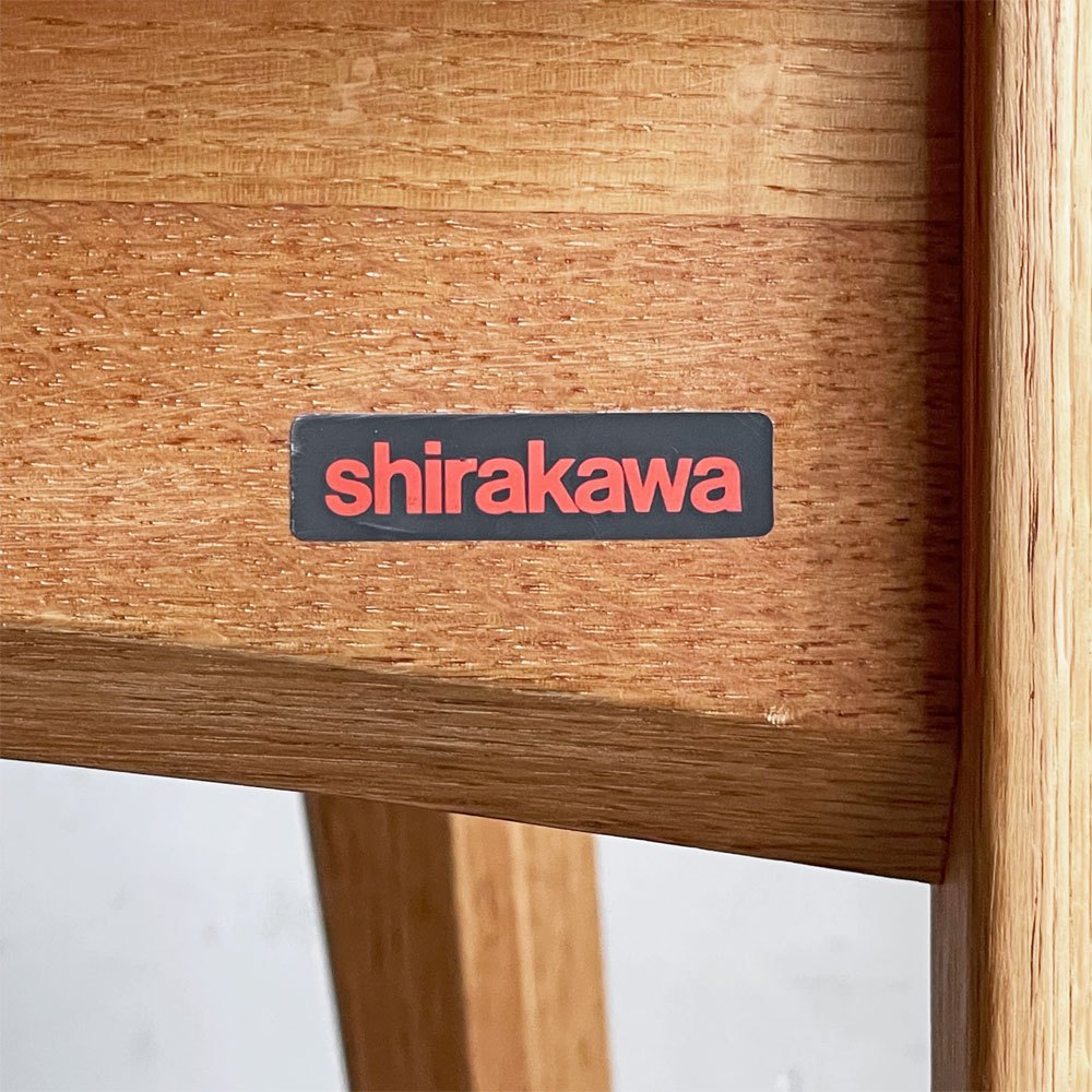 シラカワ家具 Shirakawa ダイニングチェア オーク無垢材 クラフト家具 飛騨の匠工房 B ■