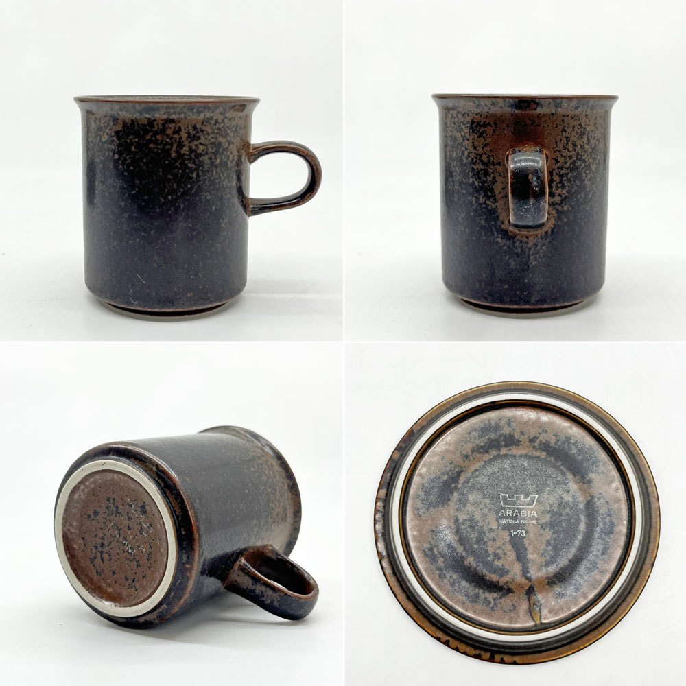 アラビア ARABIA ルスカ RUSKA コーヒーカップ＆ソーサー C&S ウラ・プロコッペ Ulla Procope フィンランド 北欧食器 ビンテージ ●