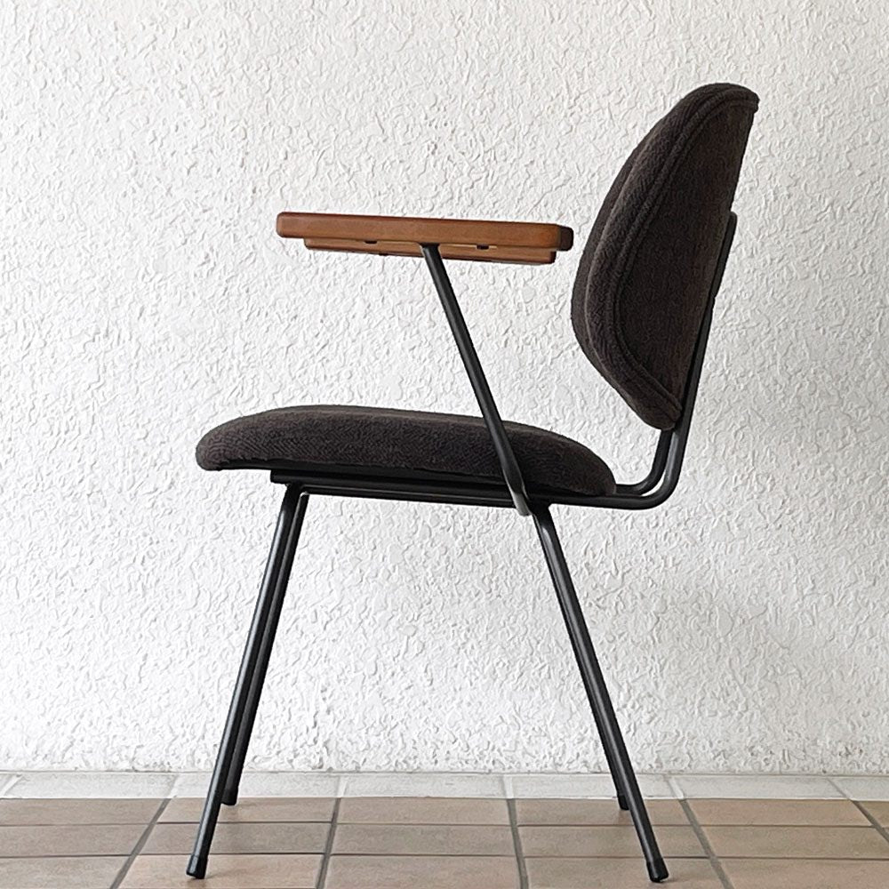 クラッシュゲート CRASHGATE ノットアンティークス Knot Antiques アボック ABOCK ダイニングチェア 肘付 アームチェア ファブリック オーク材 展示品 ◇