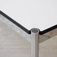 USMモジュラーファニチャー USM Haller USMハラーテーブル ワーキングデスク ダイニングテーブル W150×D75×H70cm パールグレーラミネート(ホワイト) 高さ調整機能付 ●
