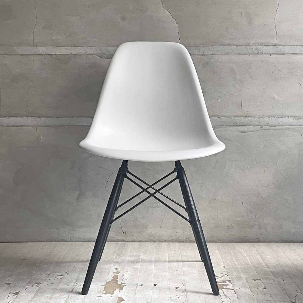 ハーマンミラー HermanMiller サイドシェルチェア アルパイン×エボニー ドゥエルレッグ ポリプロピレン製 イームズ ミッドセンチュリー  ♪