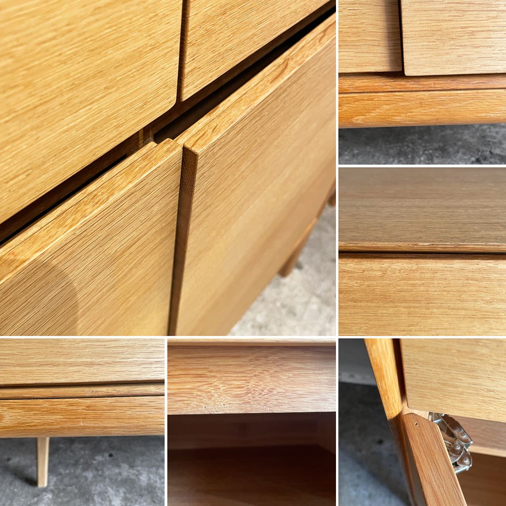 タイムアンドスタイル TIME&STYLE ホリゾンタルコンポジションキャビネット HORIZONTAL Composition Cabinet オーク材 W90cm ナチュラルモダン ■