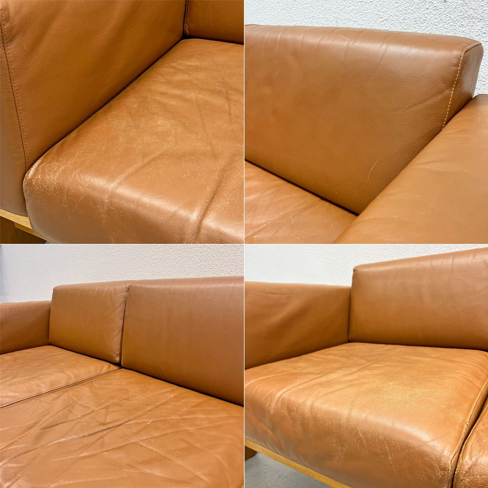 ノル ノール Knoll バスチアーノ Bastiano 3Pソファ トビア・スカルパ レザー 総本革 モダン 〓