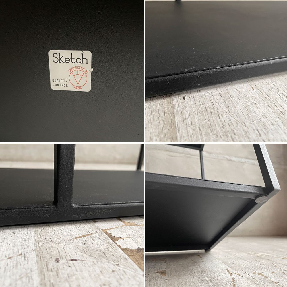 モーダエンカーサ moda en casa グリロ シェルフ ロー GRILLO shelf low オープンシェルフ ディスプレイラック モダンデザイン 定価￥97,900- ♪