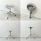 ダルトン DULTON X2 ビートスツール BEAT STOOL 回転式 無段階高さ調節 スチール クローム 折り畳み 廃番 D ●