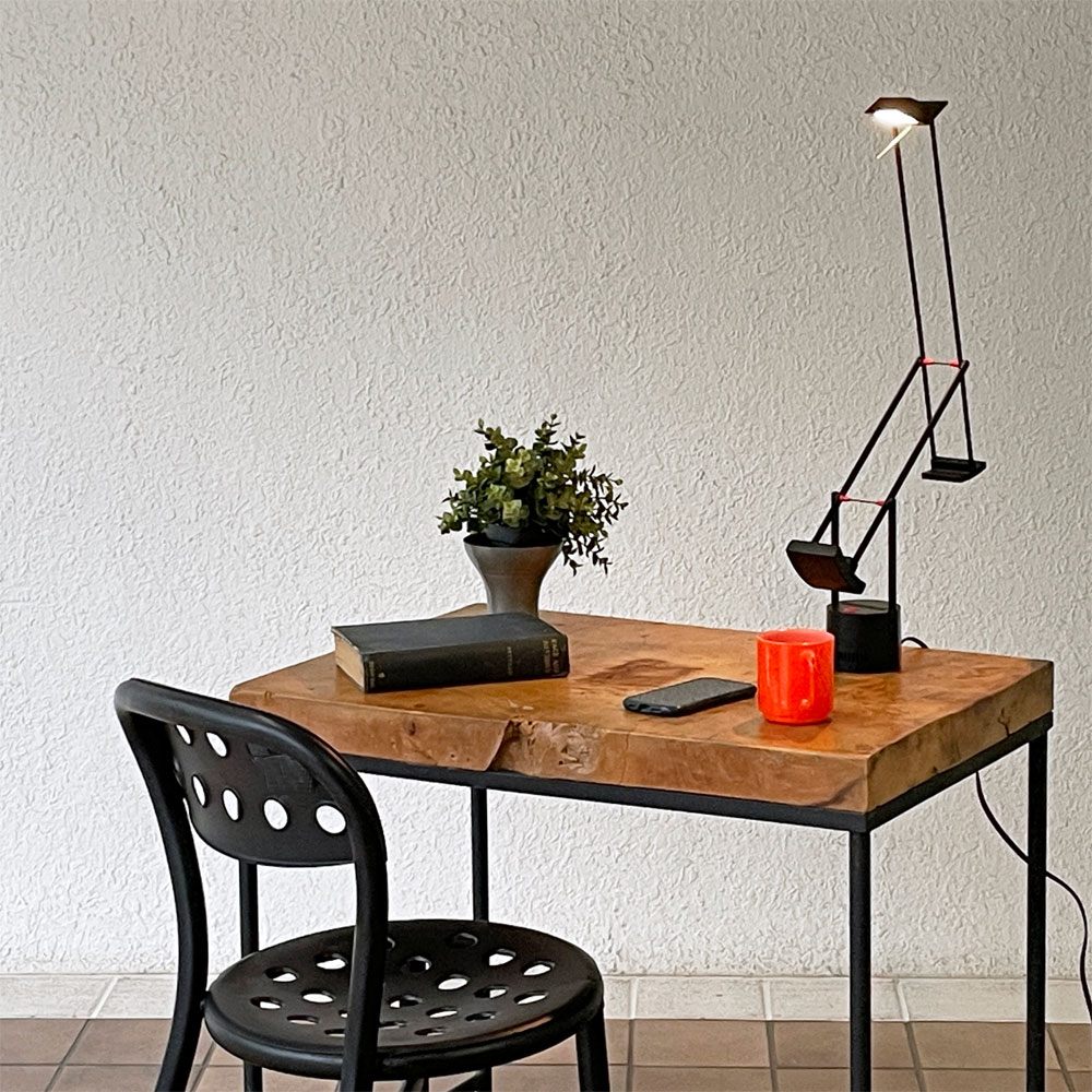 古材ｘアイアン デスク テーブル Desk Table 無垢材天板 インダストリアルデザイン 工業系 TENOHA & STYLE STORE購入品 ◇