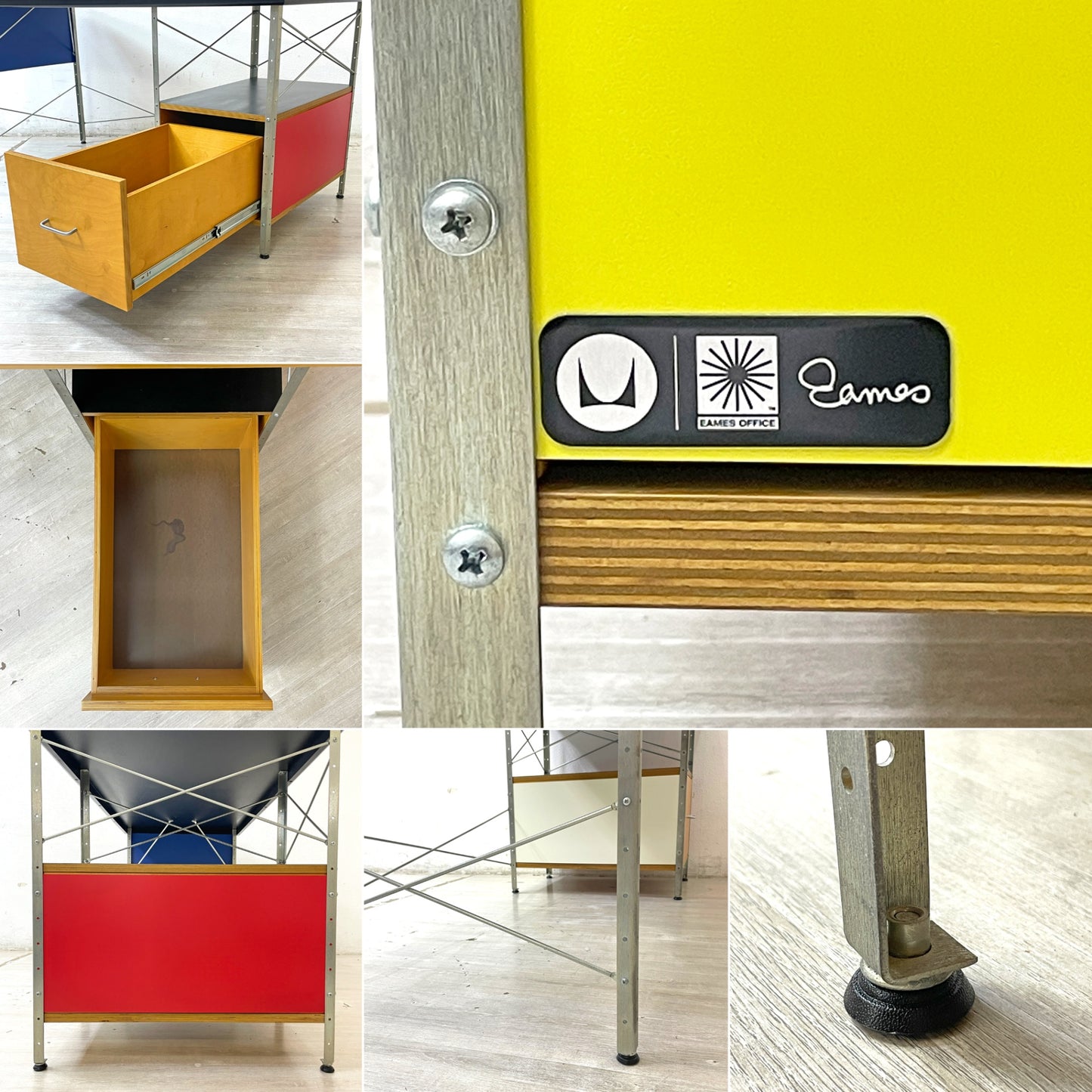 ハーマンミラー Herman Miller イームズ デスクユニット EDU ファイル ストレージ W152.4cm ミッドセンチュリー 定価452,100- ●