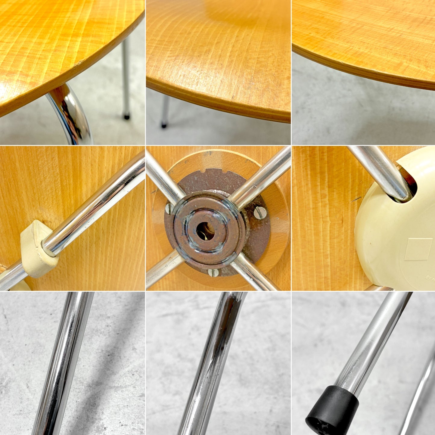フリッツハンセン Fritz Hansen 3101 アリンコチェア アントチェア 4本脚 ナチュラルビーチ ラッカー仕上げ アルネ・ヤコブセン D ●