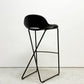 ザ・コンランショップ THE CONRAN SHOP クロスレッグ CROSS LEG ハイスツール 本革 レザー ブラック マグナス・ロング イギリス 参考定価￥187,000- A ●