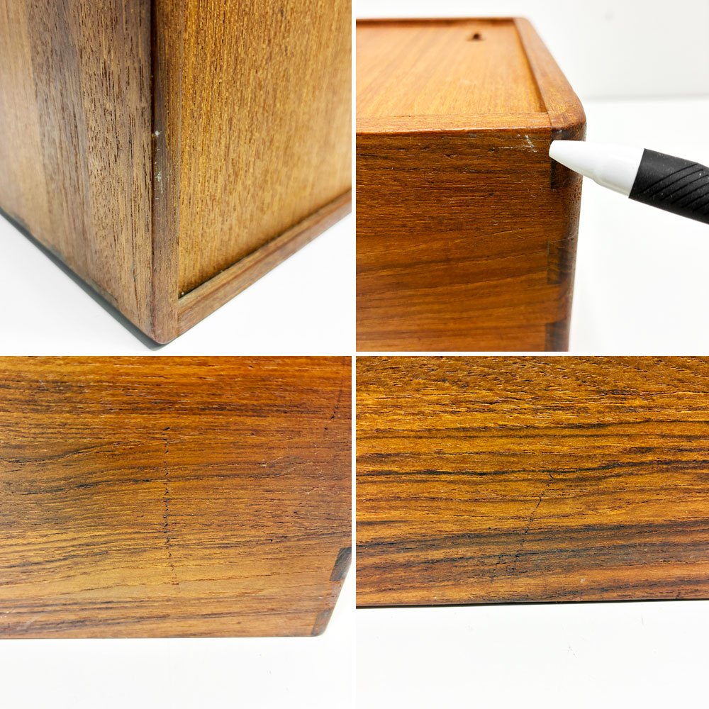 カルマーデザインズ Kalmar Designs 壁掛けCDホルダー チーク無垢材 北欧家具 デンマーク ビンテージ ●