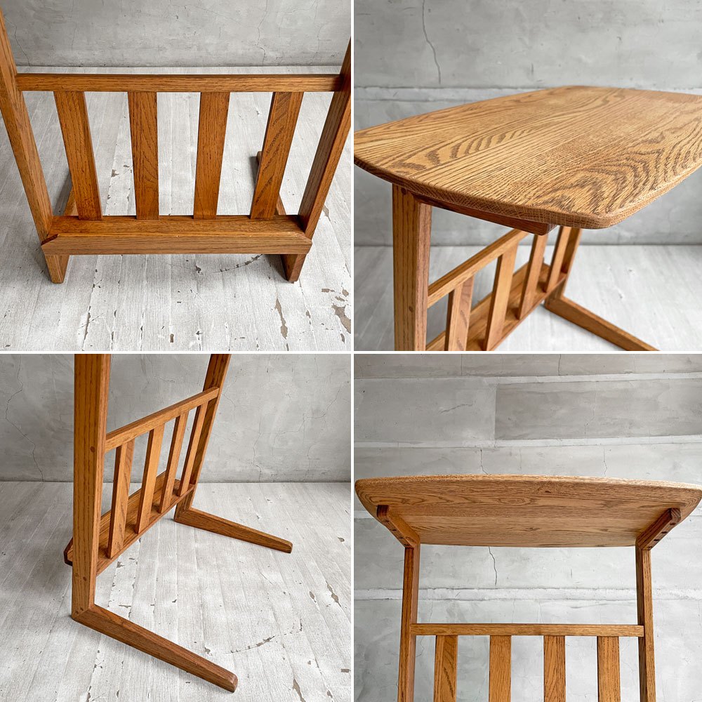 モモナチュラル MOMO Natural サイド B テーブル SIDE B TABLE マガジンラック W55cm オーク無垢材  ♪