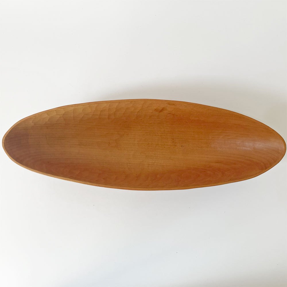 三谷龍二 Ryuji Mitani 舟型ボウル 山桜 33×10×6.8㎝ 木の器 木工 現代作家 ★