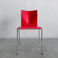 エンゲルブレヒト Engelbrechts チャリック CHAIRIK 101 スタッキングチェア 4本脚 バーチ材 レッド 6脚セット 専用トローリー付 エリック・マグヌッセン 未使用保管品 〓