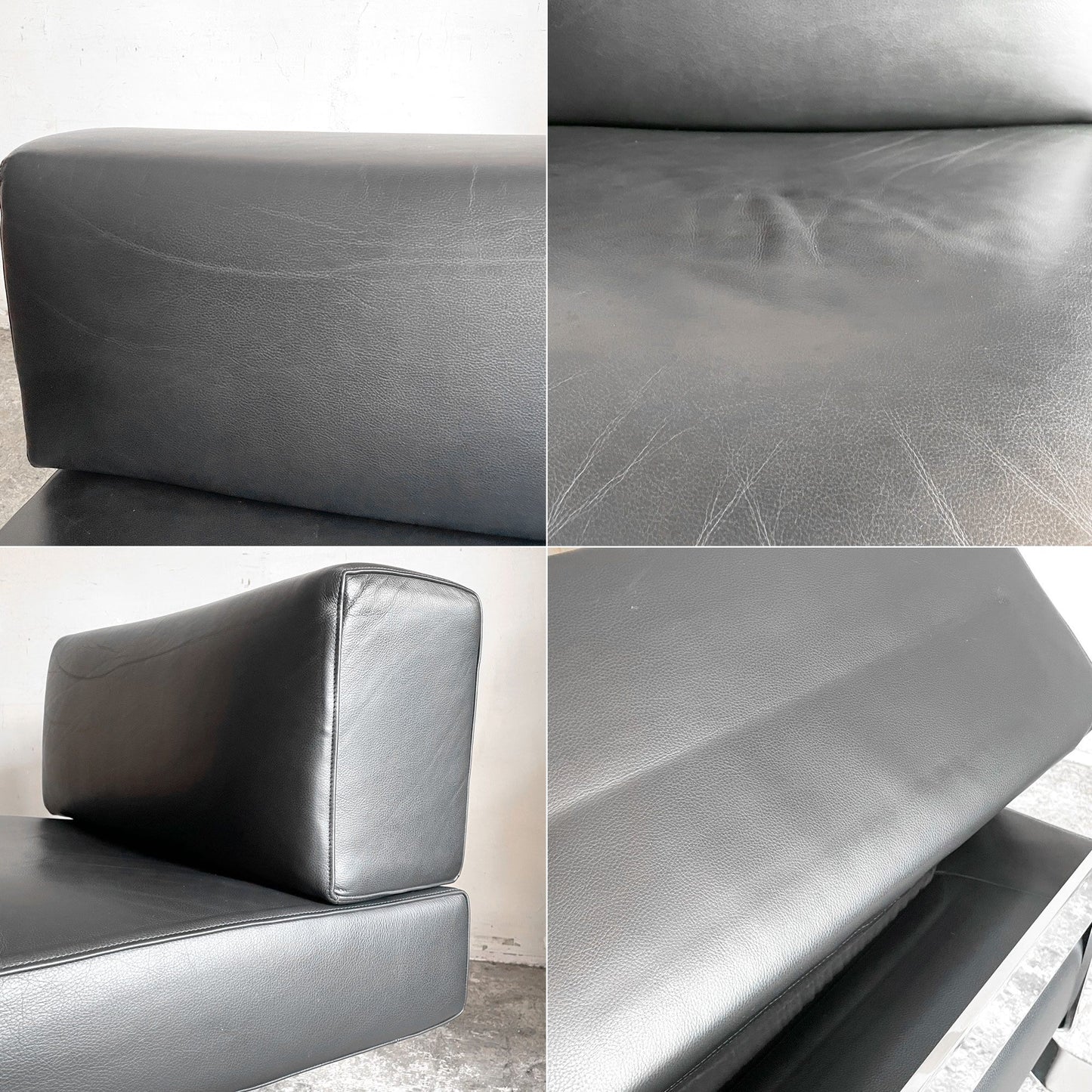 カッシーナ Cassina オンブラ OMBRA 512 ラウンジチェア 1Pソファ レザー ブラック シャルロット・ペリアン Charlotte Perriand ■