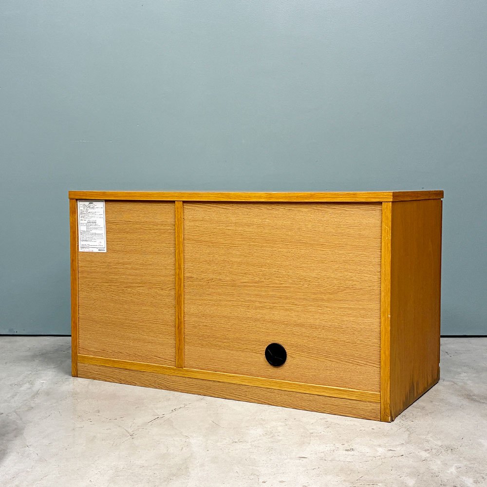 無印良品 MUJI AVボード AVラック 引出し付 オーク材 W90cm ナチュラル シンプル 定価￥17,430- ◎