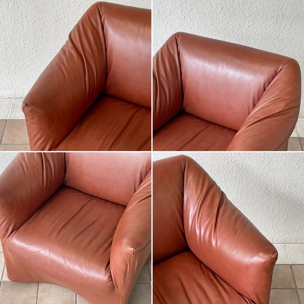 カッシーナ Cassina 684 ピッコラテンタツィオーネ PICCOLA TENTAZIONE ラウンジ アームチェア 1Pソファ キャスター付 マリオ・ベリーニ ◇