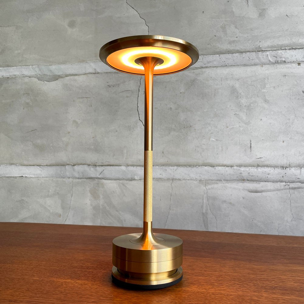 アンビエンテック Ambientec ターンプラス TURN ブラス 調光式 テーブルライト 真鍮カラー LED 充電式 説明書付 定価￥63,800- ♪
