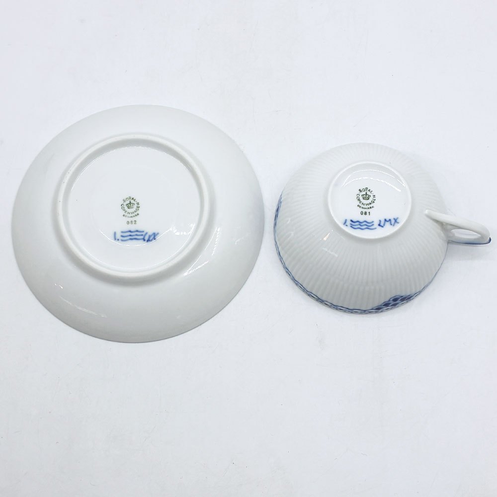 ロイヤルコペンハーゲン ROYAL COPENHAGEN プリンセス ティーカップ&ソーサー 220ml C&S デンマーク 北欧食器 F ●