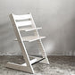 ストッケ STOKKE トリップトラップ TRIPP TRAPP ベビーチェア キッズチェア S/N6～ グライダー付き ホワイト ノルウェー 北欧家具 ■