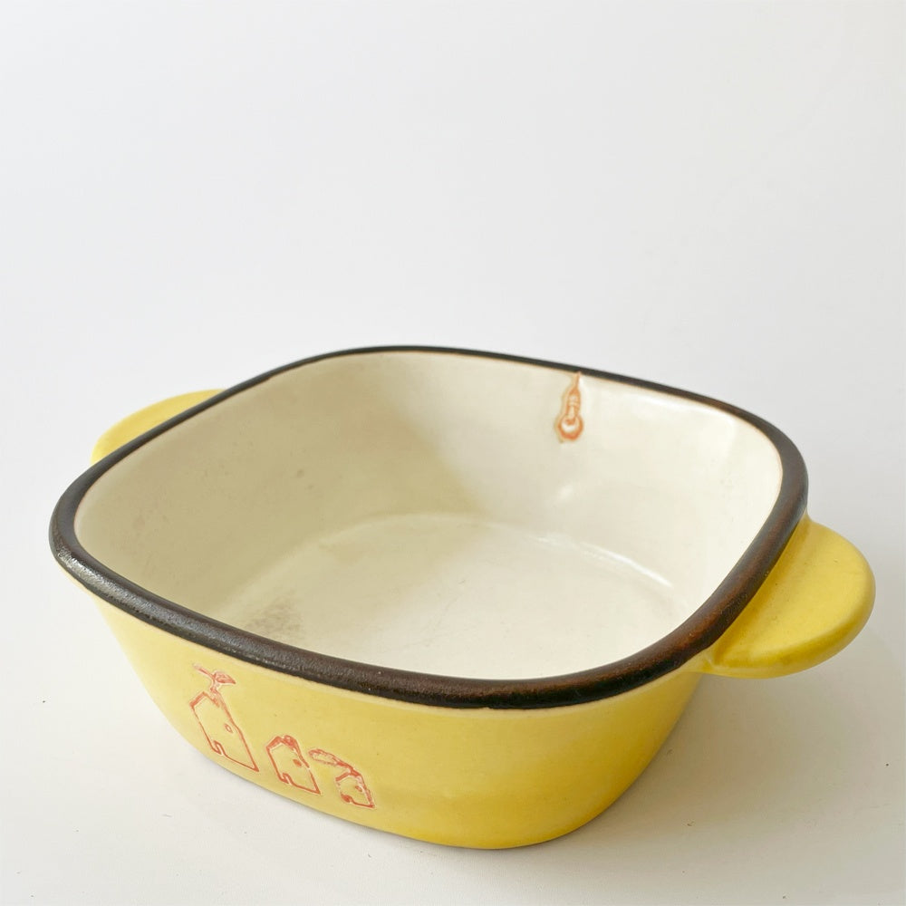 バザー・エ・ガルド-モンジェ Bazar et Garde-Manger ボナペティ！コレクション ボウル グラタン皿 イエロー マルト・デムラン/フランク・ドラ ★