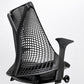 ハーマンミラー Herman Miller セイルチェア SAYL CHAIR デスクチェア オフィスチェア ミドルバック ブラック イヴ・ベアール ●