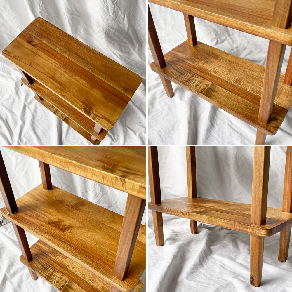 ザラホーム ZARA HOME アカシアウッド シェルフ 3段 オープンシェルフ w55cm 定価￥37,900- ◇