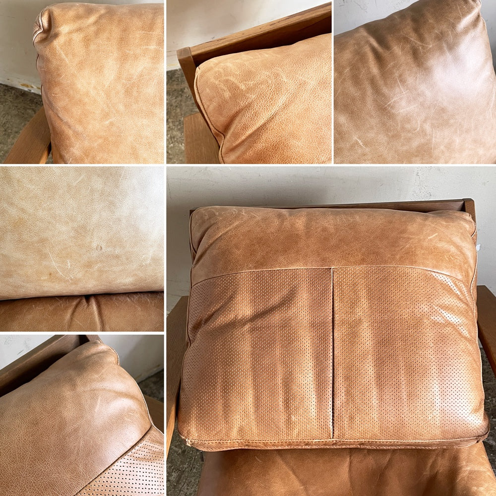 ドアーズリビングプロダクツ DOORS LIVING PRODUCTS ボシー ソファ BOTHY Sofa 1P オーク材 2020年 期間限定オーダー 本革 ブラウン アーバンリサーチ ■
