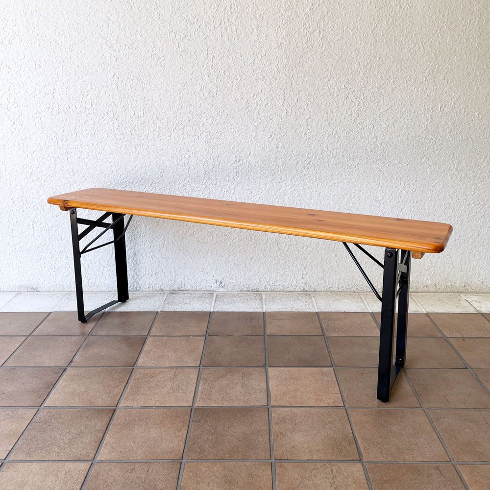 ダルトン DULTON ビアベンチ BEER BENCH 130 フォールディング 折り畳み モミ材 アジャスター付き ◇