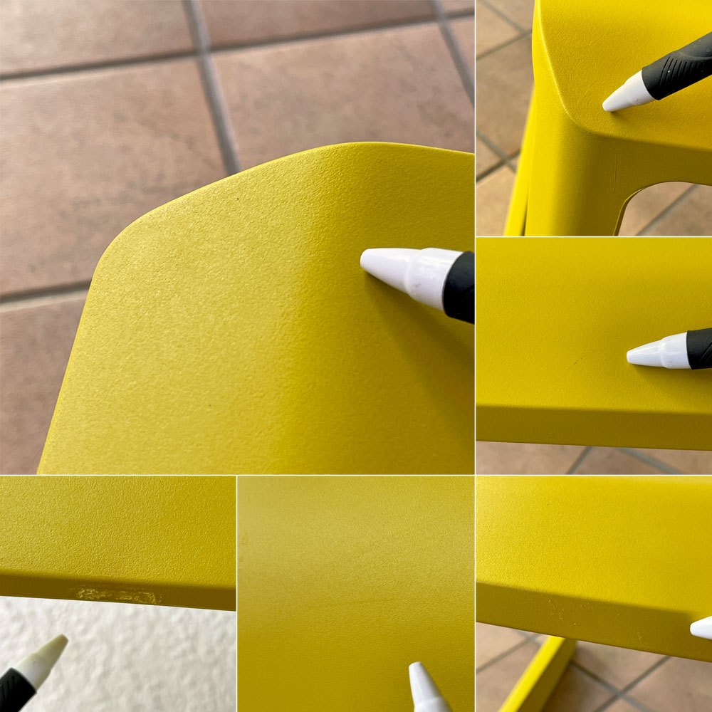 ヴィトラ Vitra ティプトン Tip Ton ワークチェア ダイニングチェア デスクチェア マスタード スタッキング チルト機能 定価￥47,300- ◇