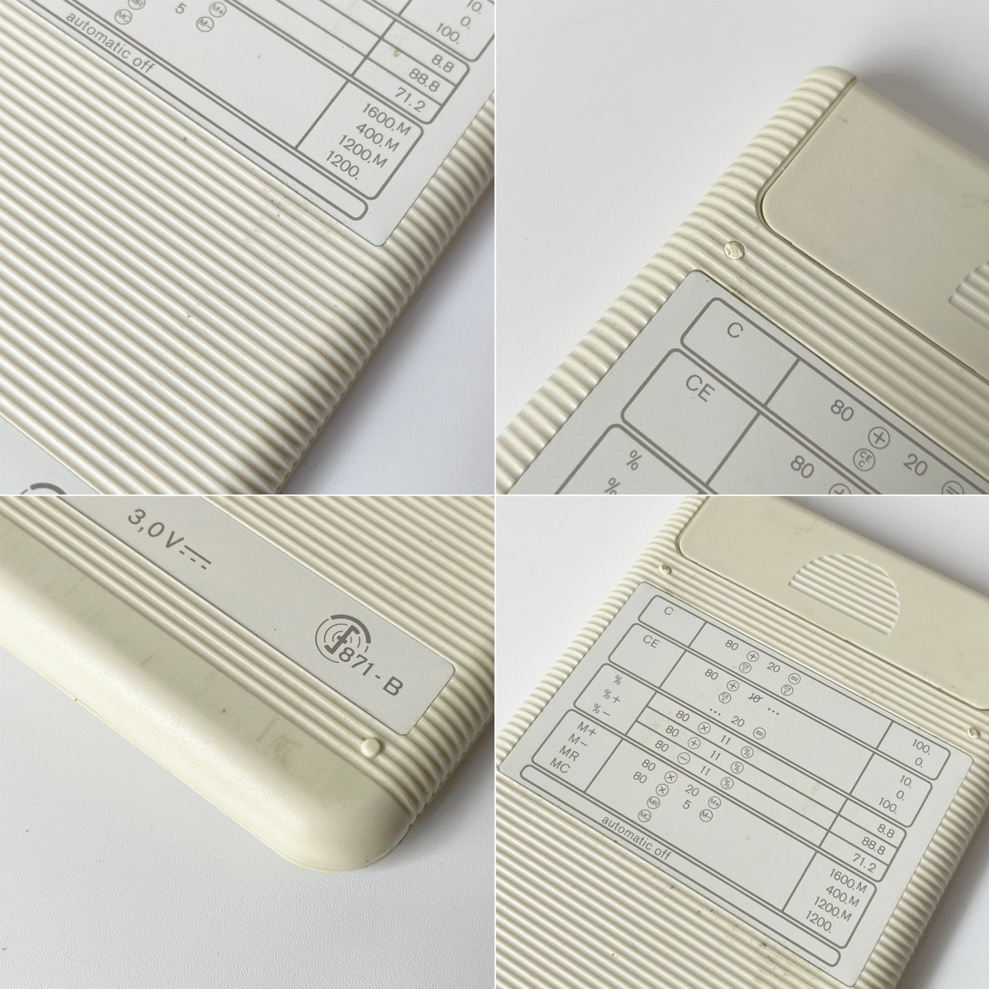 ブラウン Braun 電卓 カリキュレーター ET55 Type:4835 ホワイト ビンテージ ディーター・ラムス Dieter Rams 限定生産5000台 ★