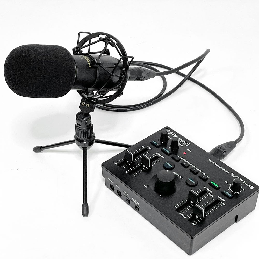 マランツプロ marantz Professional コンデンサーマイクロフォン MPM-1000 ブラック×シルバー スタンド ショックマウント ポップガード XLRケーブル付き ●