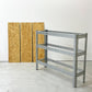 リオン LYON アングルシェルフ SLOTTED ANGLE SHELF 3段 オープンシェルフ OSB材 スチール オーダーサイズ P.F.S.取扱 ●