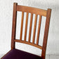 北の住まい設計社 KITANOSUMAISEKKEISHA ミッションチェア Mission chair アームレスチェア ダイニングチェア 張座 ファブリック張替済み チェリー無垢材 廃番◇