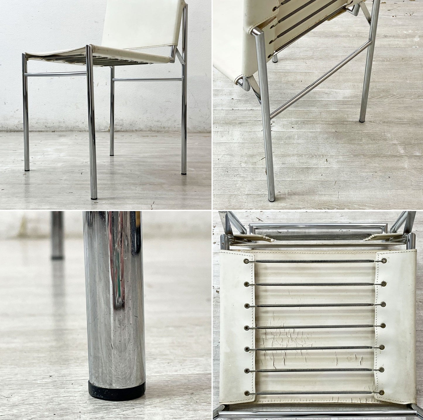 スティールライン Steel Line ロクエブリューン ROQUEBRUNE ダイニングチェア アイリーン・グレイ Eileen Gray モダンデザイン リプロダクト品 A ●